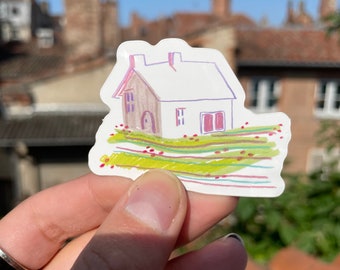 3 House Stickers