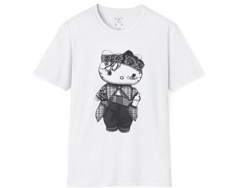Chola Kitty T-Shirt, Trendy Streetwear Tee, Casual Tee