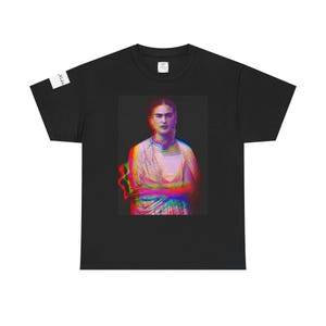 Frida Kahlo Graphic Tee, Unisex Cotton Shirt, Artistic Apparel image 9