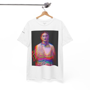 Frida Kahlo Graphic Tee, Unisex Cotton Shirt, Artistic Apparel image 3