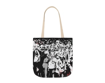 PLAGUED Post-Apocalyptic Goth Canvas Tote Bag