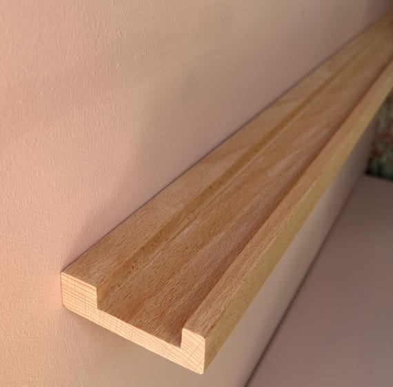 Beech Picture Ledge, Picture Shelf, Floating shelf, Art Ledge Shelf, Picture ledge, Photo Shelf, Wall Shelf, Solid beech, Paintable shelf