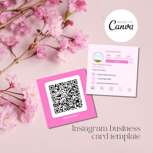 Instagram-visitekaartje in minimalistische stijl