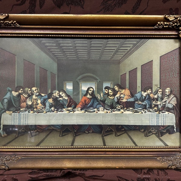 Leonardo Da Vinci Last Supper Print Etsy