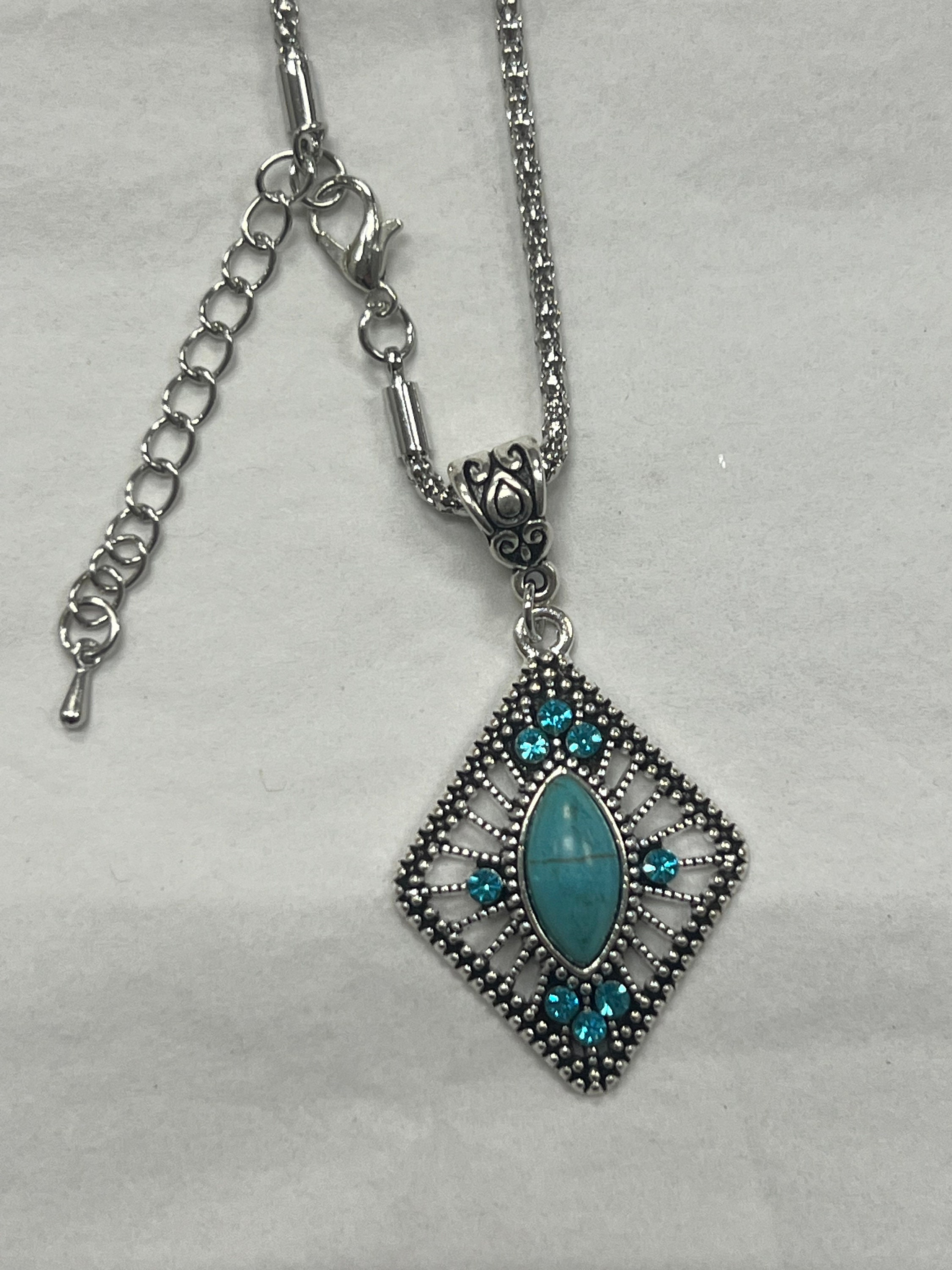 Bijoux By Meera - Echter Türkis Stein Halskette