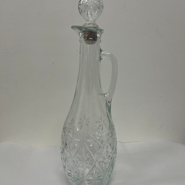 Vintage Mogen David "Limited Edition Collector Decanter" Glass w/cork stopper