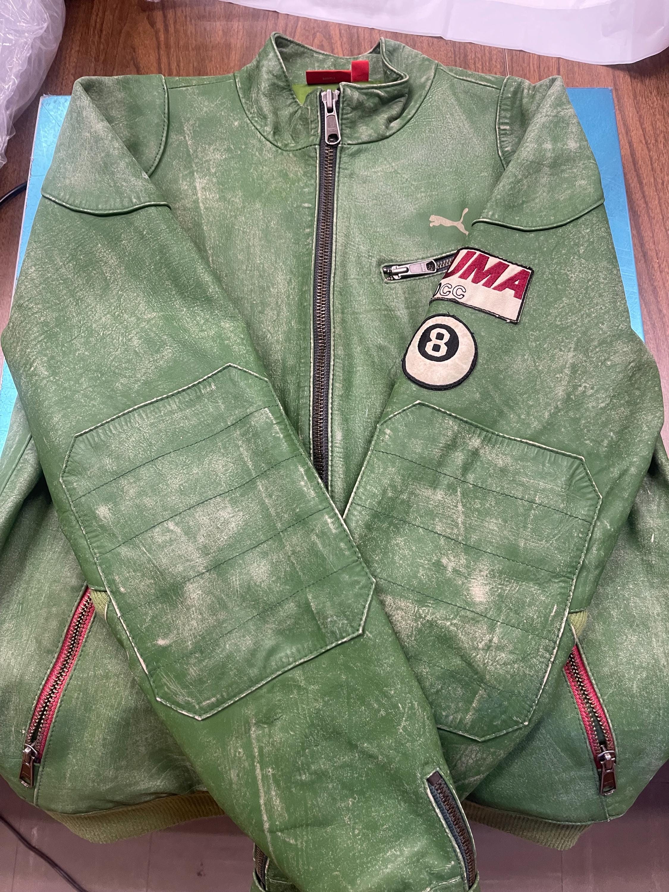 Men's Puma Green Leather Racing Jacket Size Medium - Etsy Men's Puma Green Leather Racing Jacket Size Medium - Etsy