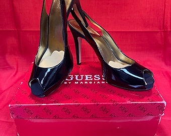 Guess by Marciano Black Patent Pump Womens Size 8