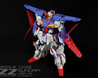 ロボット MG ZZ Gundam Ver.ka resin conversion kit side5labs 1/100 MG ZZ Gundam Ver Ka. 3D-printed Conversion