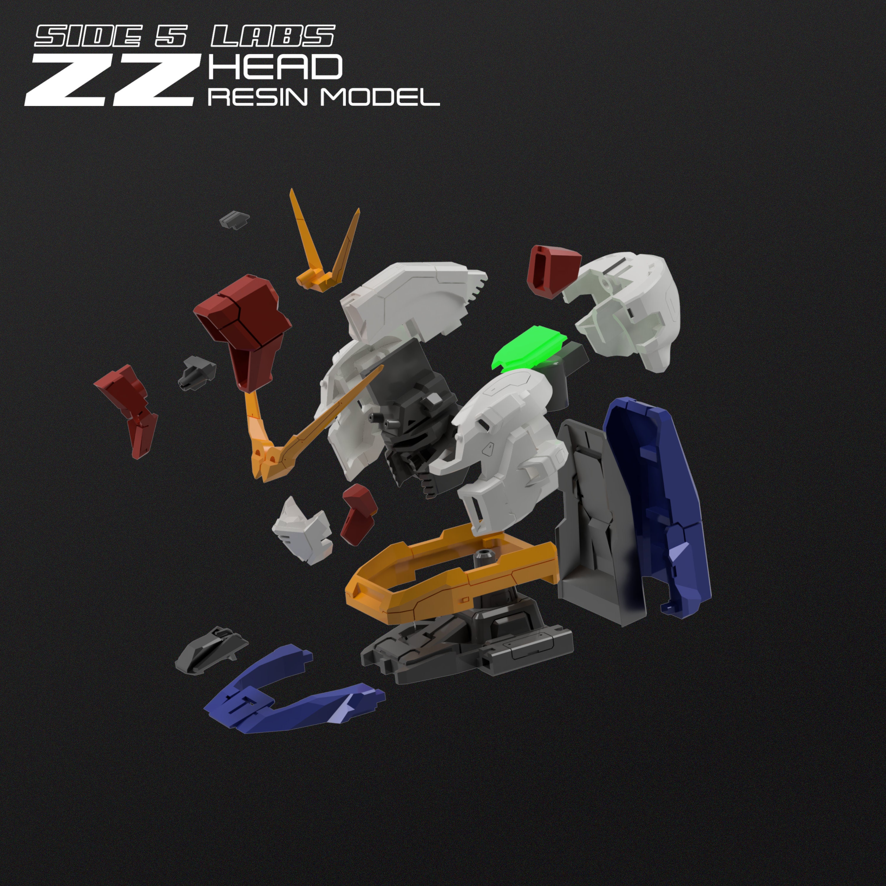 1/35 ZZ Gundam Head 3d-printed Resin Model - Etsy