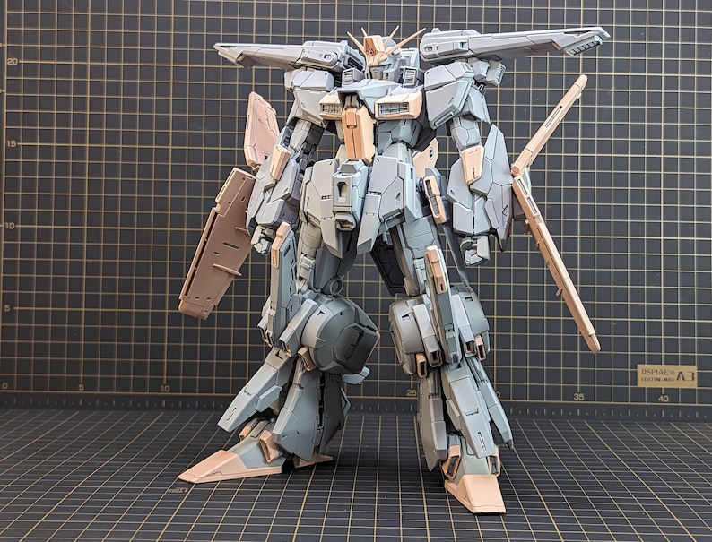 Enhanced 1/100 MG MSZ-010 ZZ Gundam 3D-Printed Resin image 2