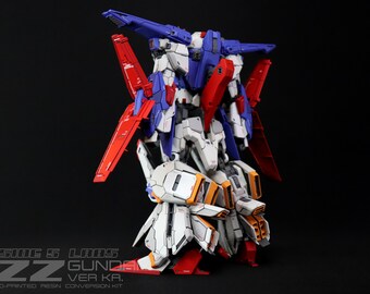 ロボット MG ZZ Gundam Ver.ka resin conversion kit MG 1/100 ZZ Gundam Ver.KA Resin Conversion - Custom Build