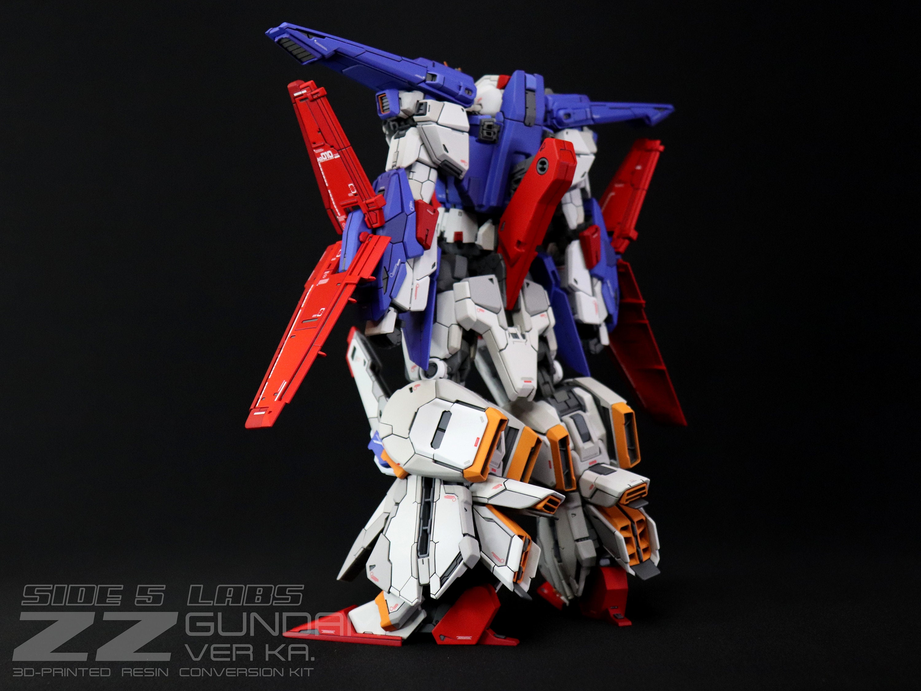 Enhanced 1/100 MG MSZ-010 ZZ Gundam 3d-printed Resin