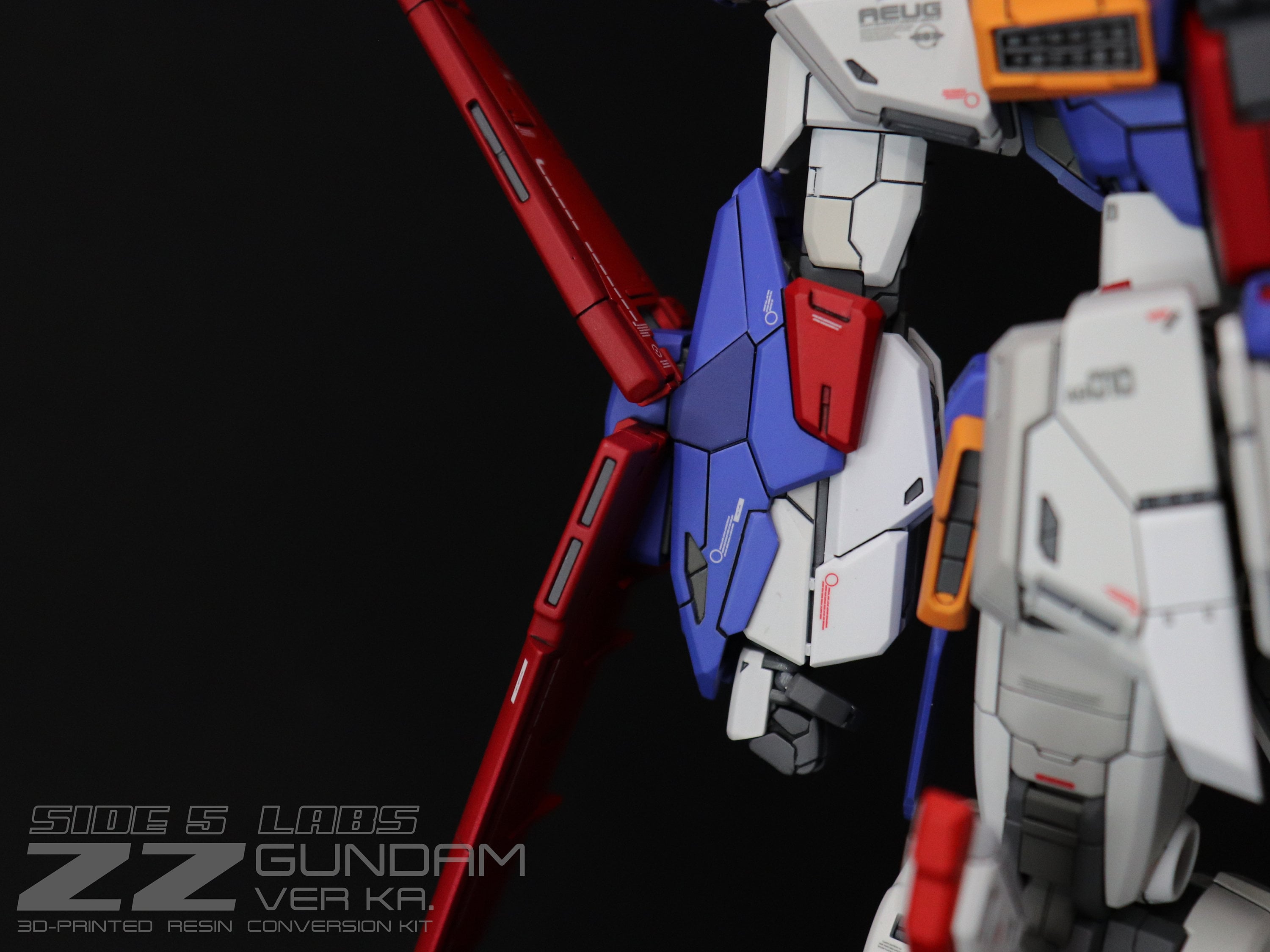 Enhanced 1/100 MG MSZ-010 ZZ Gundam 3d-printed Resin Conversion