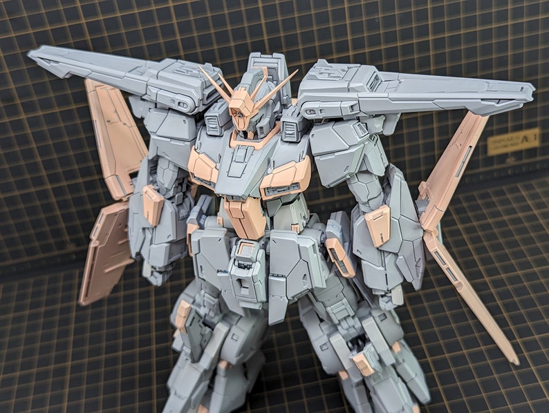 Enhanced 1/100 MG MSZ-010 ZZ Gundam 3D-Printed Resin image 4