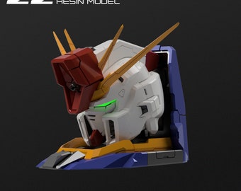1/35 ZZ Gundam Head 3D-Printed Resin Model
