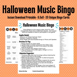 Halloween Muziek Bingospel Groepsactiviteit Familiereünie Therapieles Volwassenen Tieners Ouderen Senioren Oldies Dans Feestdagen Spookachtig Tijdvuller