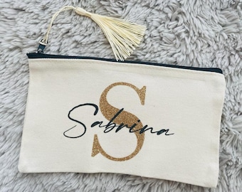 Pochette personnalisée - trousse maquillage prénom ou surnom
