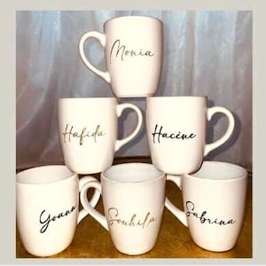 Personalized mug with first name or nickname, Super nanny / Valentine&#39;s Day / Super Grandma / Super Mom / Super Witness
