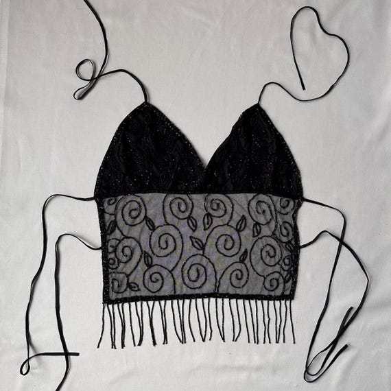 Vintage Rare PIMKIE Beaded Halter Top - Y2K - - Etsy Vintage Rare PIMKIE Beaded Halter Top - Y2K - - Etsy