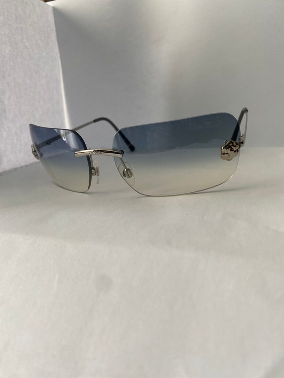 90 Rimless Vintage Chanel sunglasses Y2K Gem