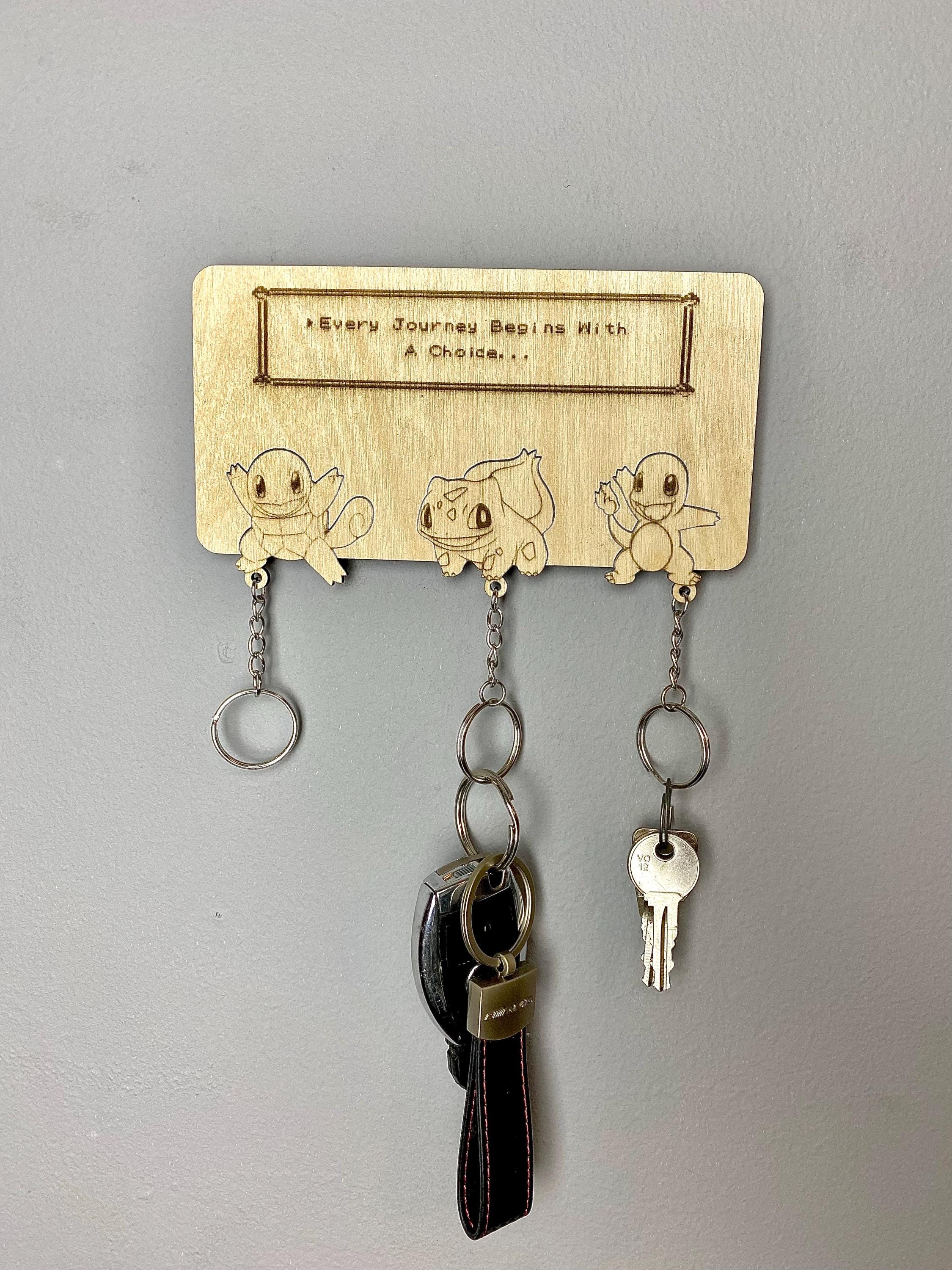 Pokémon Styled, Key Holder, Wall Mount, Keyring. Pokémon Keyring