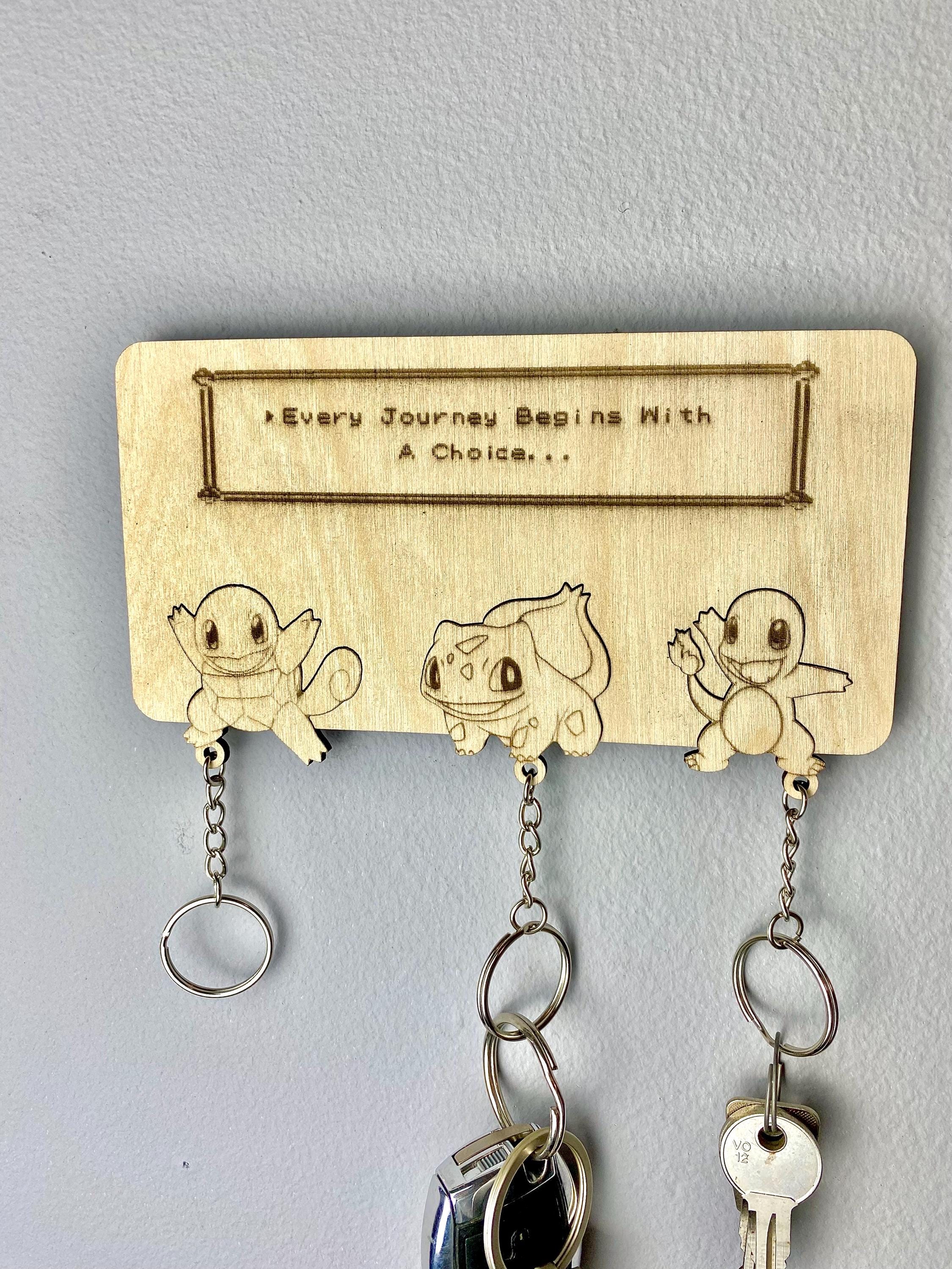 Pokémon Styled, Key Holder, Wall Mount, Keyring. Pokémon Keyring