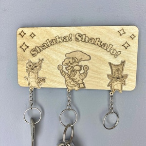 Korok Styled, Key Holder, Wall Mount, Keyring. Zelda Keyring, the legend of Zelda Keyring, Zelda gift, Zelda decor, Korok forest people
