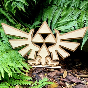 Triforce Crest, Triforce,  Zelda, Decoration, Gift, Wood, Nintendo. Video Game, Gifts for her, Gifts for him, Merchandise. Anime