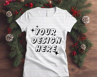 Christmas T-shirt Mockup - PNG downloadable file, 300 dpi