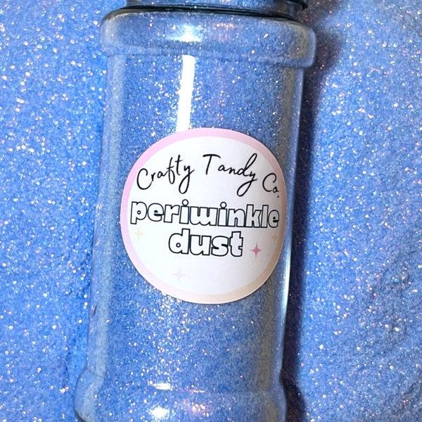 Periwinkle Dust Ultra Fine Glitter .008 High-end Polyester Baby Blue Pearlescent with Pink undertones. Resin Art, Epoxy tumblers, DIY, Craft