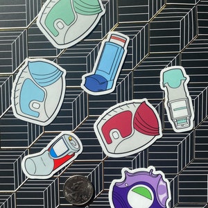 Inhaler Stickers (7-pack) - Etsy