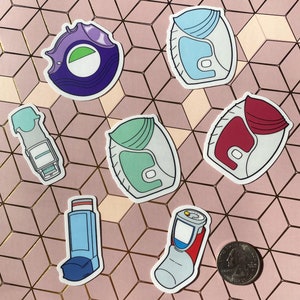 Inhaler Stickers (7-pack) - Etsy