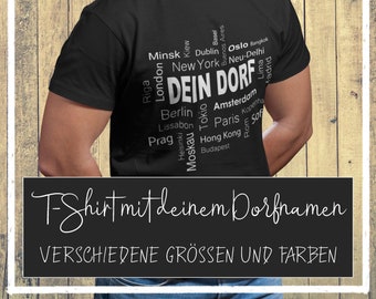 Dorfkind Shirt - T-Shirt mit deinem Dorfnamen