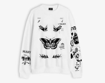 Harry Styles Tattoo Sweatshirt - Etsy Canada Harry Styles Tattoo Sweatshirt - Etsy Canada