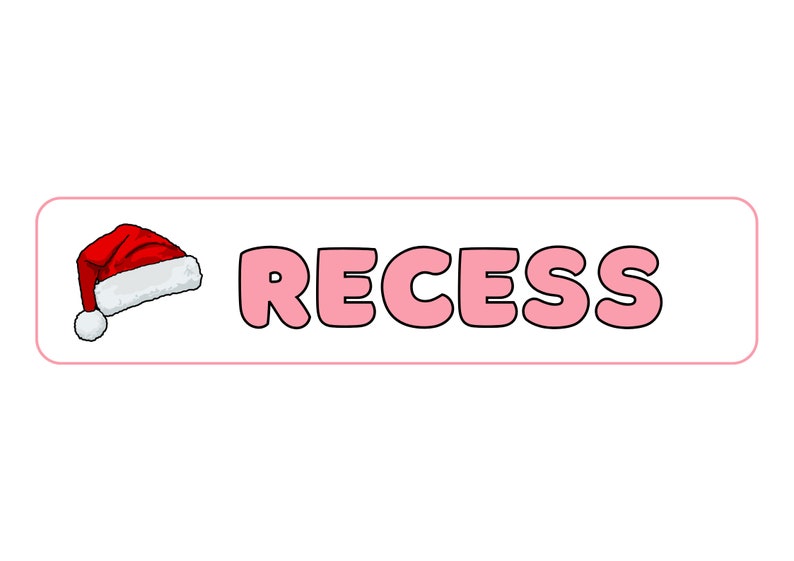 Recess Lettering Christmas Bulletin Board Kit Classroom Bulletin Board Kit and Classroom ...