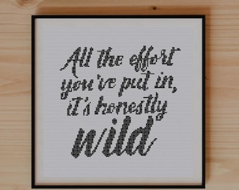 All the effort you’ve put in, it’s honestly wild - T. Swift Inspired Fan Art Cross Stitch Pattern | The Life of a Showgirl Actually Romantic