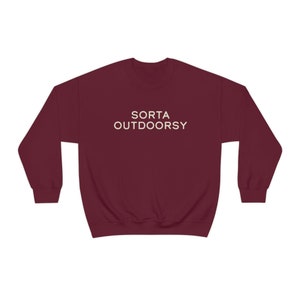 SORTA OUTDOORSY Unisex Heavy Blend Crewneck Sweatshirt. Camping. Hiking. Cabin Life. Mountains.