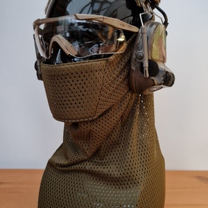 Masque de protection des dents snood en filet respirant Airsoft Fabriqué à la main par l'Airsofter britannique image 2