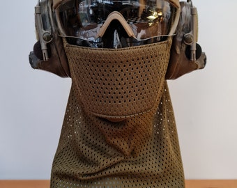 Taktische Airsoft Atmungsaktives Mesh Snood Zahnschutz Maske [handmade By U.K Airsofter]