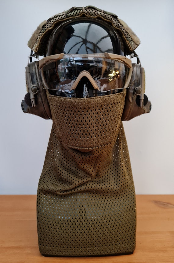 Tactical Airsoft Breathable Mesh Snood Teeth Protection Mask handmade by  U.K Airsofter 