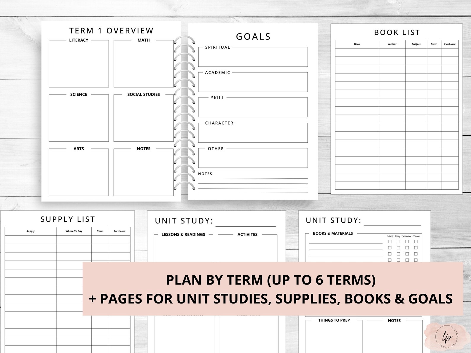 Minimalist Homeschool Planner | Printable Charlotte Mason Style Loop ...