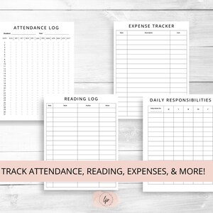 Minimalist Homeschool Planner | Printable Charlotte Mason Style Loop ...