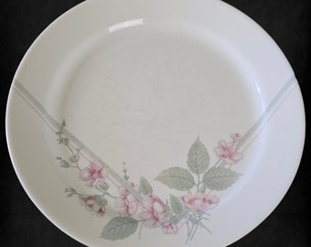 Vintage Corelle CorningWare Veranda Pink Green Floral 10" Ceramic Dinner Plate