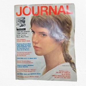 1973 Ladies’ Home Journal Magazine Vol. 90 No. 11 Caroline Kennedy Cover Vintage November Issue