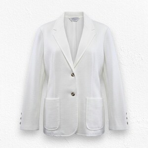 Vintage 1990s White Structured Blazer Size Medium