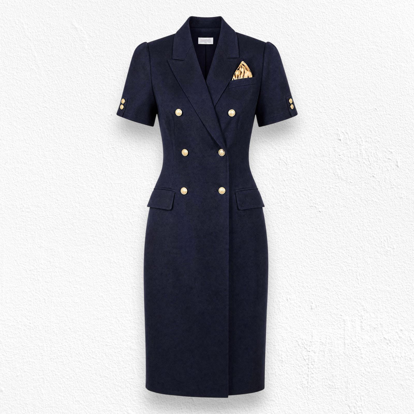 Navy Blazer Dress