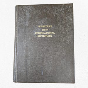 1923 Webster’s New International Dictionary | Antique Hardcover by G. & C. Merriam Co | Vintage Reference Book for Study or Display Decor