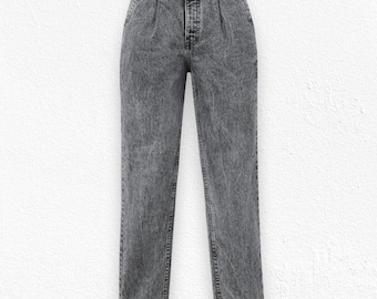 Calça jeans vintage Levi's Sample Jeans, década de 1980, fabricada nos EUA, cintura alta, tamanho 26.
