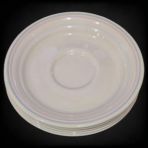 Vintage Corelle Spring Pond Dessert Plates - 1980s CorningWare Set of 5